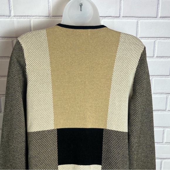 Jones Studio Plaid Sweater Jacket Women's /size M - Picture 7 of 10